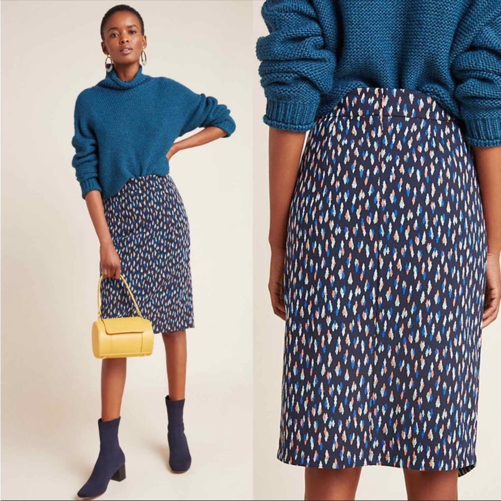 Anthropologie Maeve Debra Knit Pencil Skirt Size 2